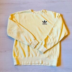 Adidas Independent Trading Co. Men's Vintage Yellow Crewneck Sweatshirt Size S
